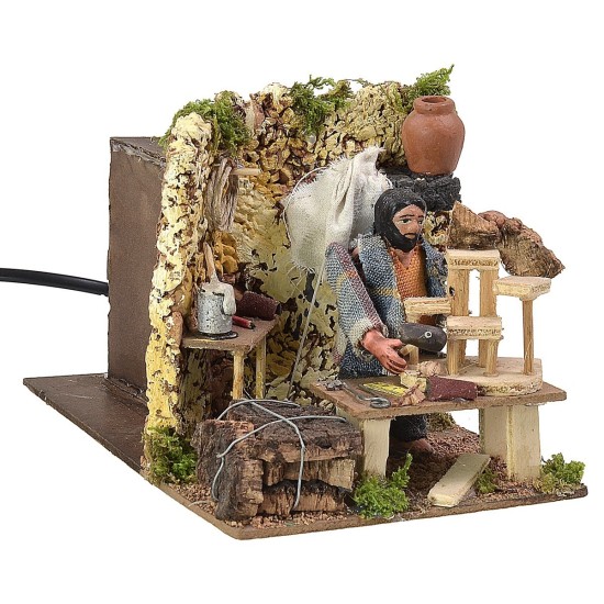 Presebrista en movimiento h 8 cm movimiento, serie, presebrista