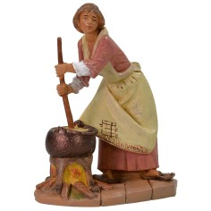 Mujer con caldero 19 cm Fontanini Mundo Pesebres