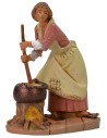 Donna con pentolone 19 cm Fontanini Mondo Presepi