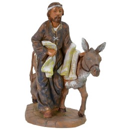 Pastor con burro 19 cm Fontanini