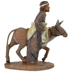 Pastor con burro 19 cm Fontanini Mundo Pesebres 2