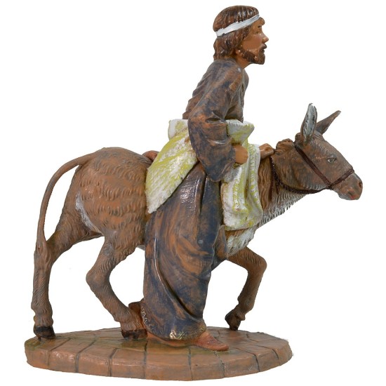 Pastor con burro 19 cm Fontanini Mundo Pesebres