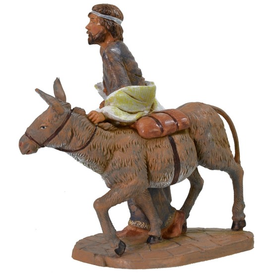 Pastore con asino 19 cm Fontanini Mondo Presepi