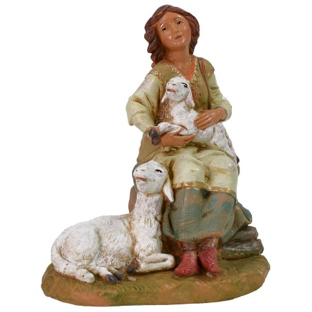 Pastorella sentada serie Fontanini 19 cm Mundo Pesebre