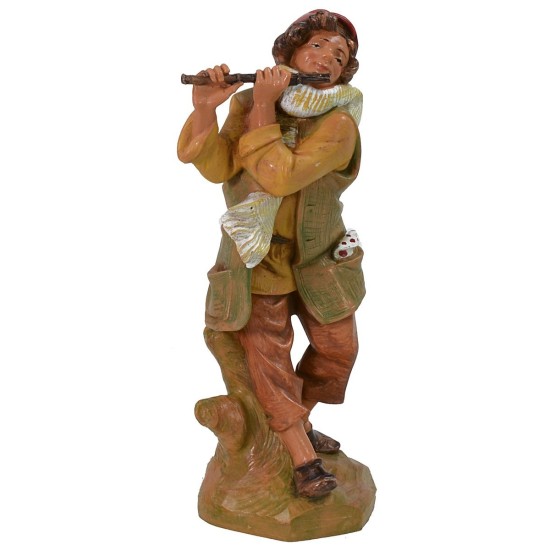 Suonatore di flauto traverso 19 cm Fontanini Mondo Presepi