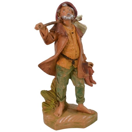 Viandante con fagotto 19 cm Fontanini Mondo Presepi