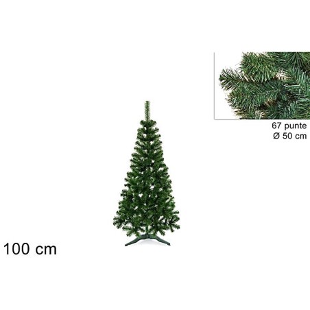 Albero Varsavia h 100 cm a 67 punte punte, albero, materiale