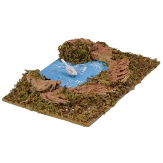 Laghetto fine fiume cm 15x11x2 h consigliato, statue, laghetto