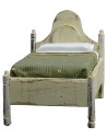 Cama individual de madera blanca cm 8x13,5x10 h