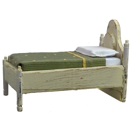 Letto singolo in legno bianco cm 8x13,5x10 h