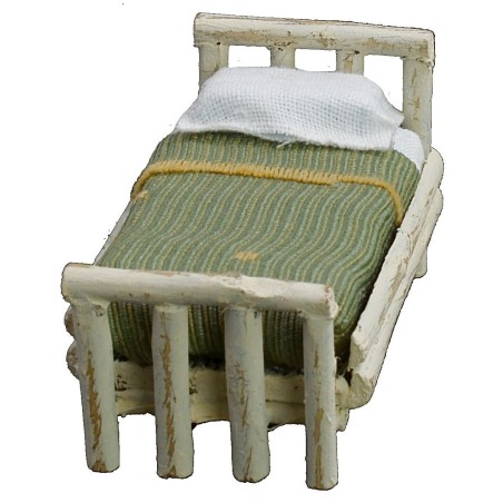 Single white bed cm 4,5x7x4 h recommended, single, statues