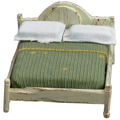 Letto matrimoniale in legno bianco cm 6x7x4,5 h