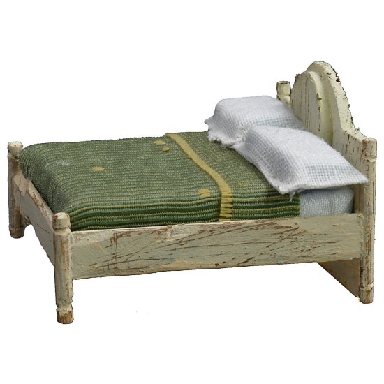 Letto matrimoniale in legno bianco cm 6x7x4,5 h