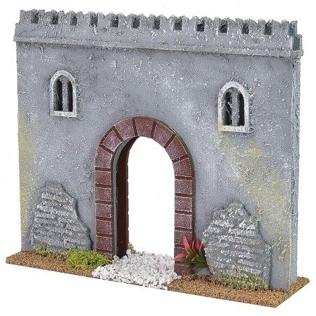 Cinta muraria con portale cm 22x6x19 h altezza, cinta, muraria