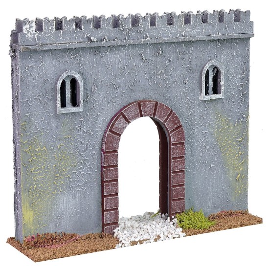 Cinta muraria con portale cm 22x6x19 h altezza, cinta, muraria