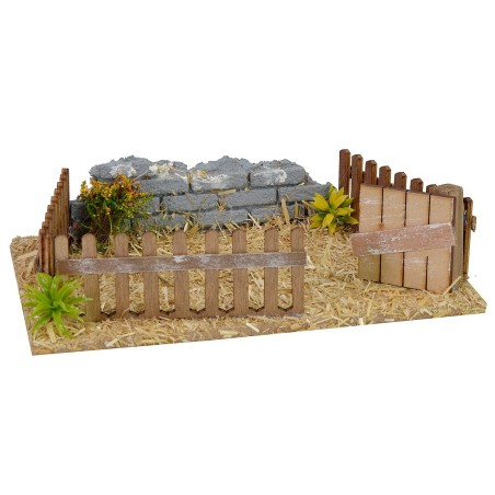 Cercado para animales de corral cm 19x15x5 h altura, estatuas.