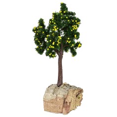 Árbol de limones con base de 4x4x13 cm de altura, base, limones, estatuas. 2