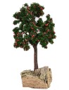 Albero di mele rosse con base cm 4x4x13 h