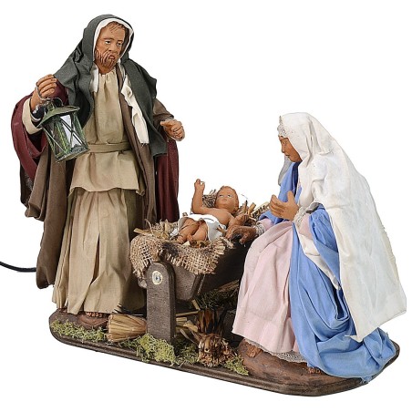 Natividad en movimiento 24 cm base, altura, José, Jesús