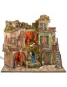 Illuminated 18th century style crib with waterfall complete