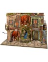 Illuminated 18th century style crib with waterfall complete