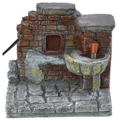 Fountain with brick effect wall in working resin cm 2