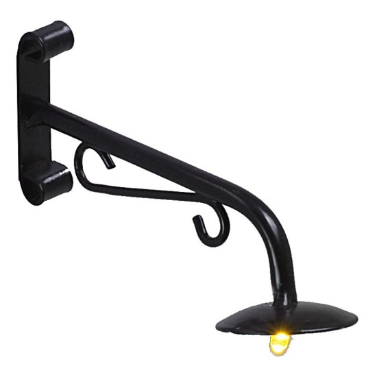 Lampione da campagna cm 8 con led a luce bianca calda 3V