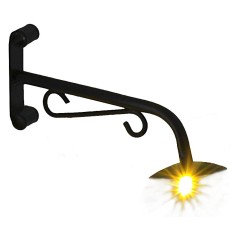 Lampione da campagna cm 8 con led a luce bianca calda 3V 2