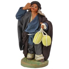 Venditore di formaggi 10 cm altezza, base, tessuto, terracotta