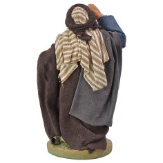 Cheese seller 10 cm height, base, fabric, terracotta 2