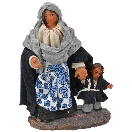 Woman with child series 10 cm height, hand, base, child