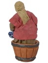 Pigiatrice d'uva 10 cm mastello, terracotta, altezza, tessuto