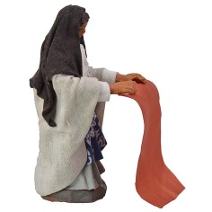 Donna che sbatte i panni 10 cm altezza, panni, base 2