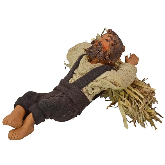 Dormiente su fieno serie 10 cm