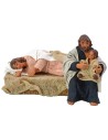 Natividad con María acostada serie 10 cm Lux