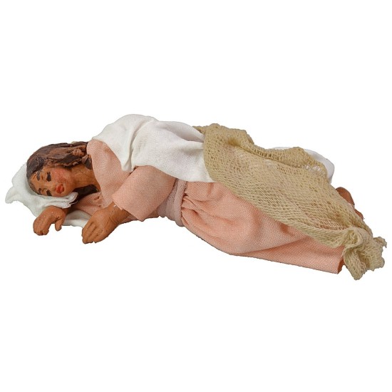 Nacimiento serie 10 cm José, serie, acostada, tela, Jesús