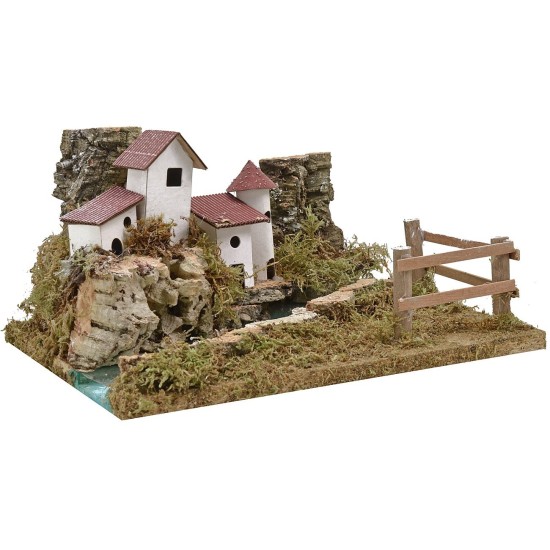 Landscape with river depth effect