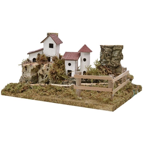 Landscape with river depth effect