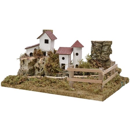 Landscape with river depth effect