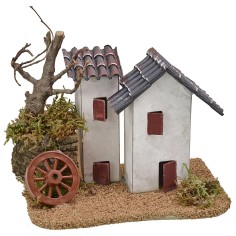 Rustic stuccoed house with tiles