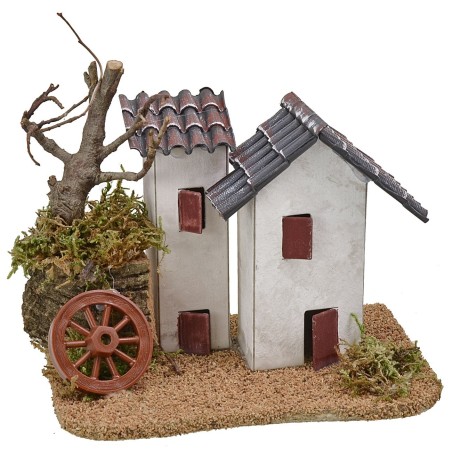 Rustic stuccoed house with tiles