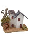 Casita enlucida rústica con tejas Mondo Presepi