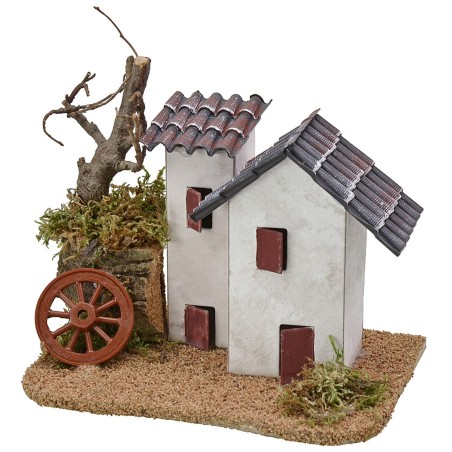 Rustic stuccoed house with tiles