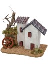 Casita enlucida rústica con tejas Mondo Presepi