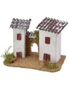Casita con techo - 411-B Mundo Pesebres