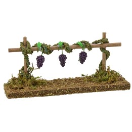 Vigna con uva nera cm 15x4x6 h.