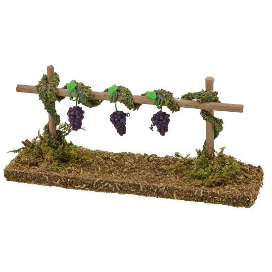 Vineyard with black grapes cm 15x4x6 h.