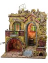 Presepe illuminato stile '700 con arco grande cm 50x40x62 h