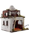 Casa Árabe con tienda iluminada cm 26x20x30 h.