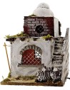 Casa Árabe con tienda iluminada cm 26x20x30 h.